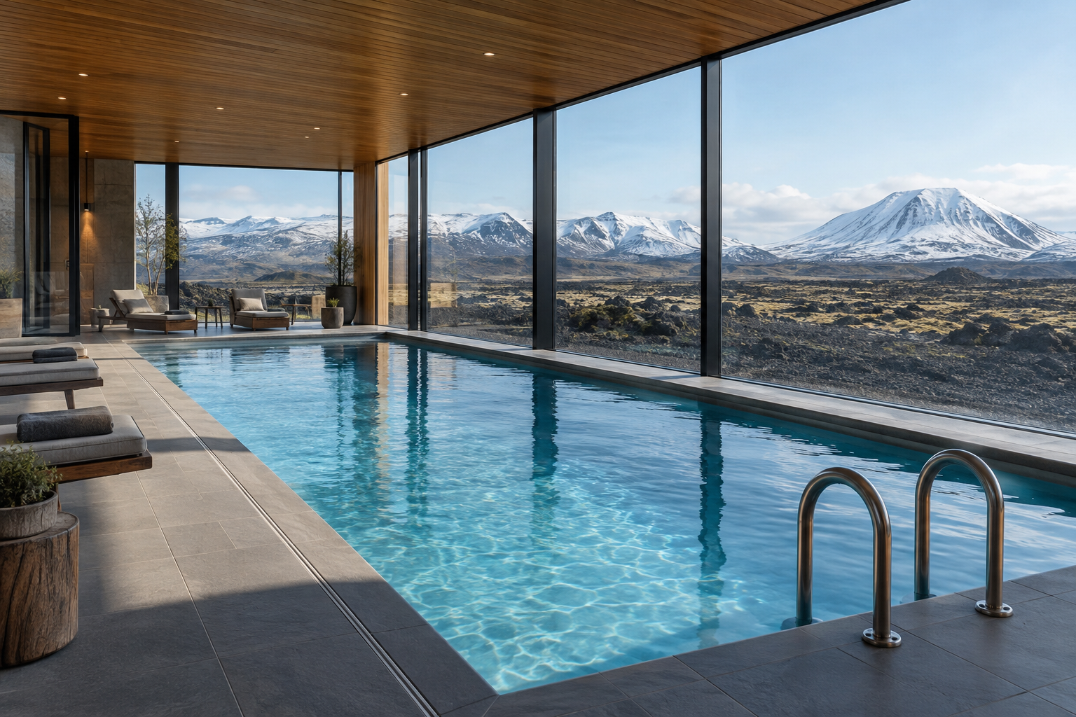 Fictional indoor swimming pool